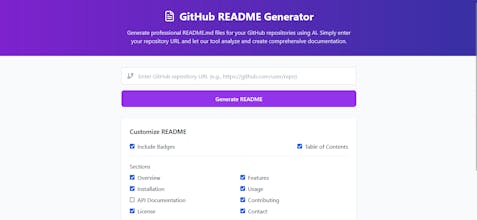 Github Readme Generator Free gallery image