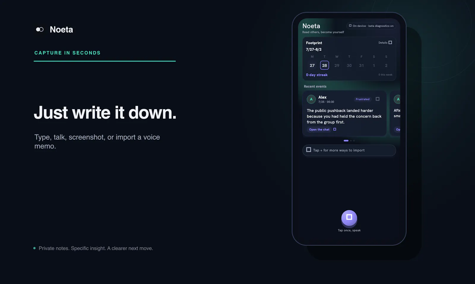 Noeta screenshot 2