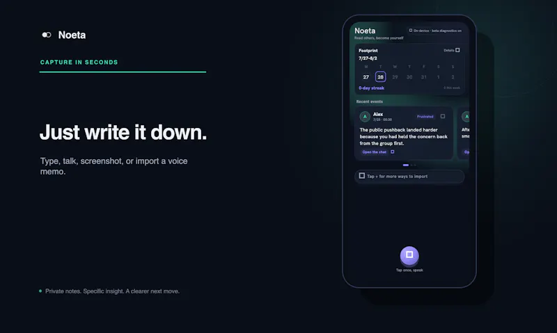 Noeta screenshot 2