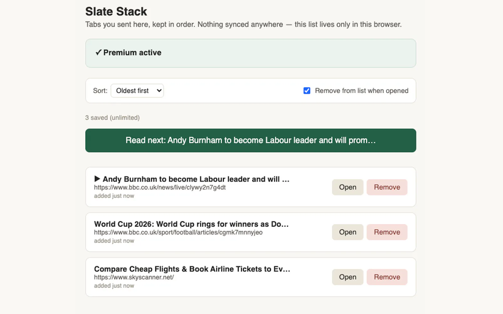 Slate Stack screenshot 2