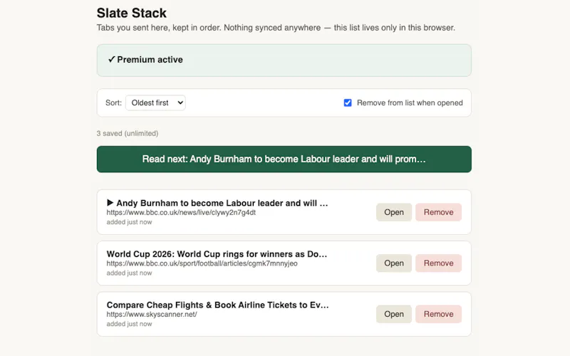 Slate Stack screenshot 2