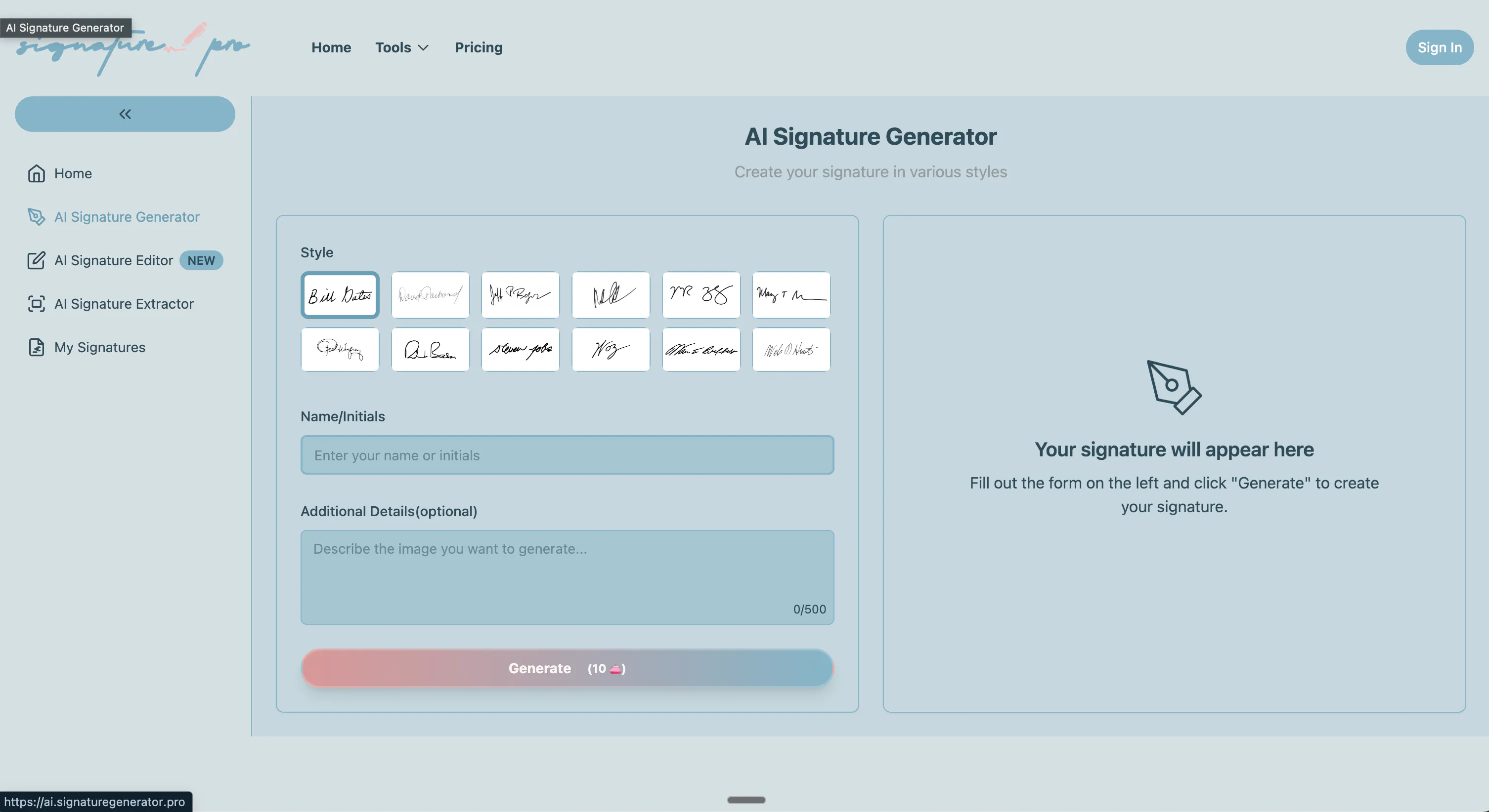 Signature Generator Pro: Create your professional electronic signature ...