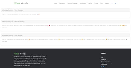 What Words Occasion message writer gallery image