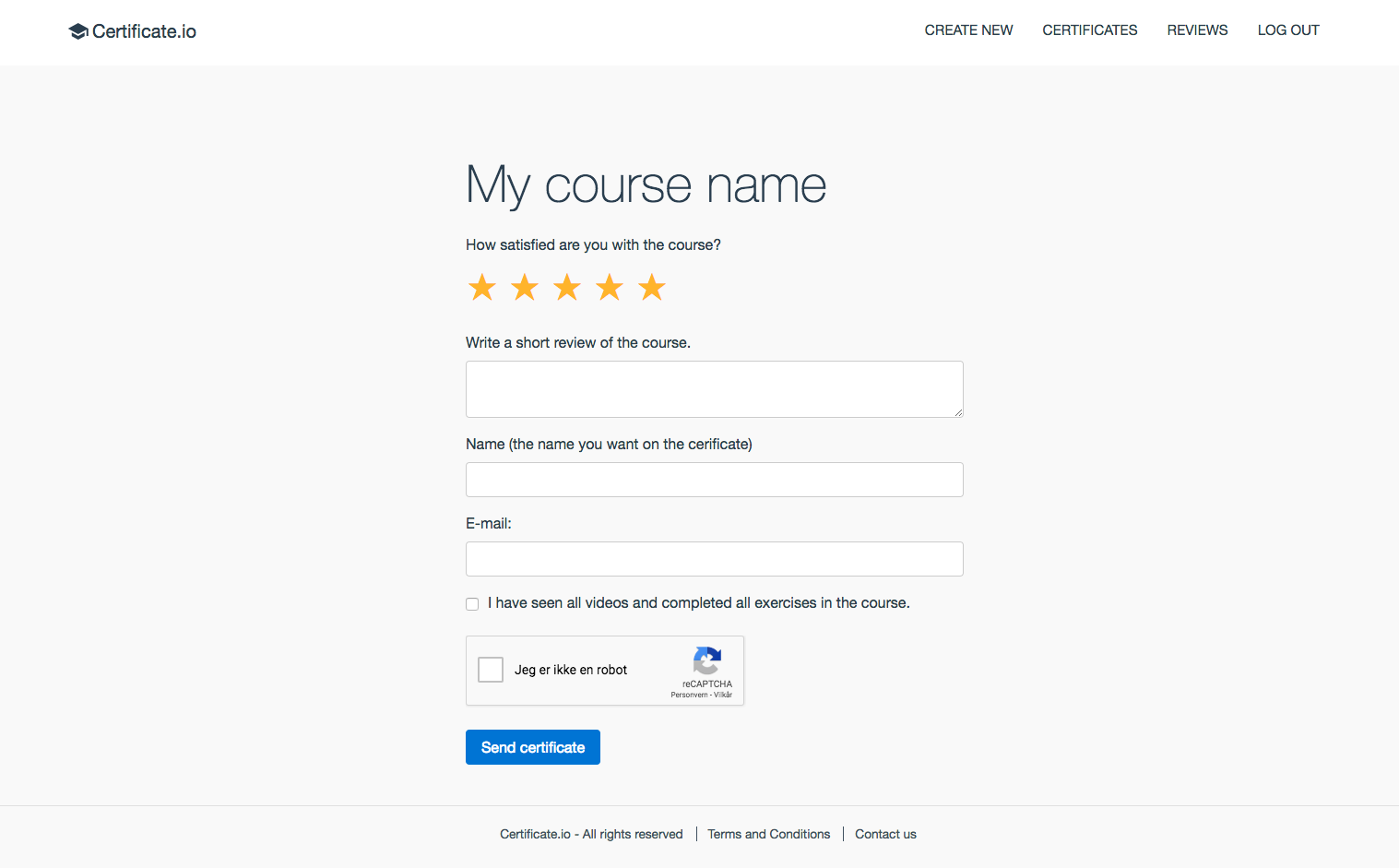 Certificate.io gallery image