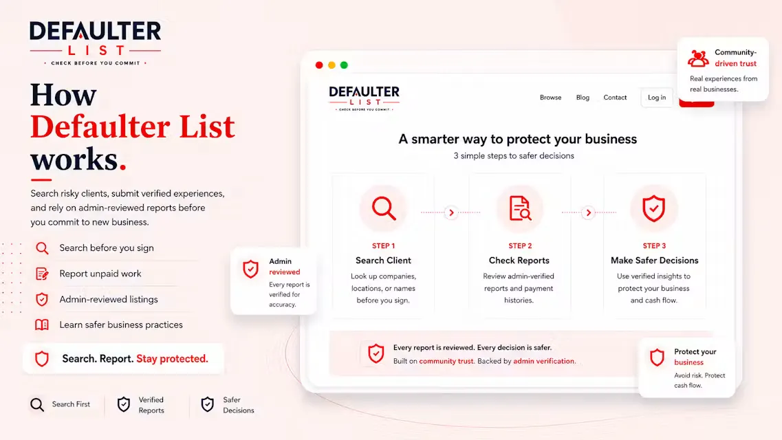 Defaulter List-For Agencies Across World gallery image