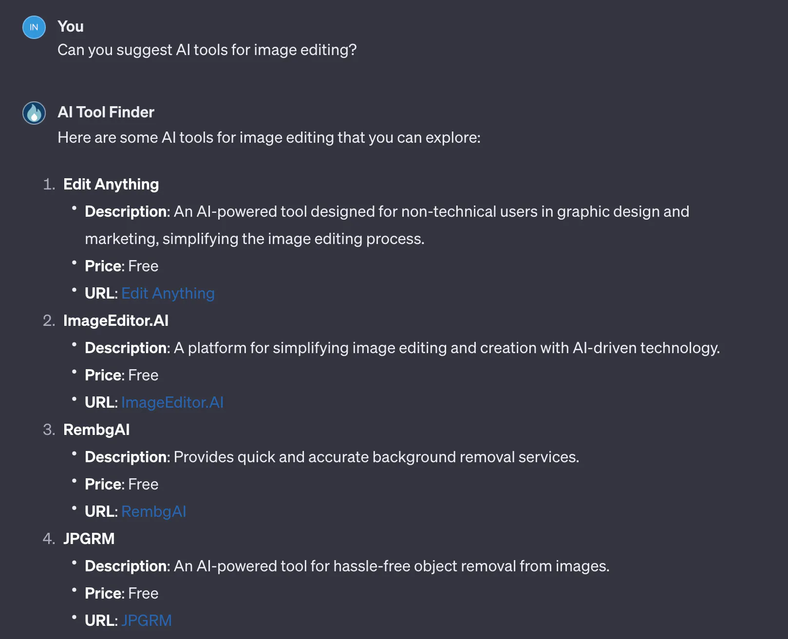 AI Tool Finder GPT gallery image