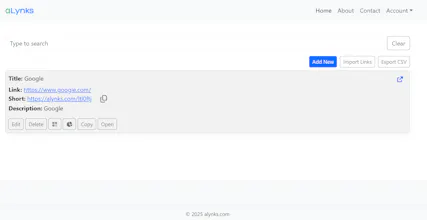 alynks.com -Manage links smartly gallery image