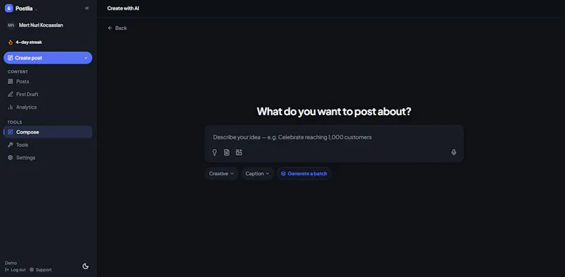 Postlia screenshot 4