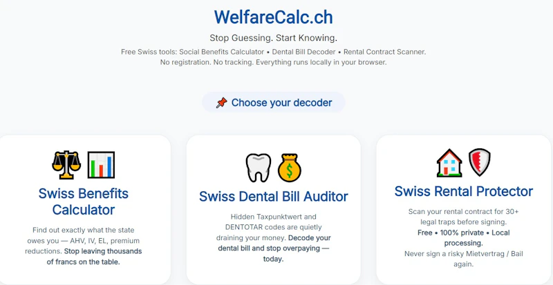 WelfareCalc.ch screenshot 4