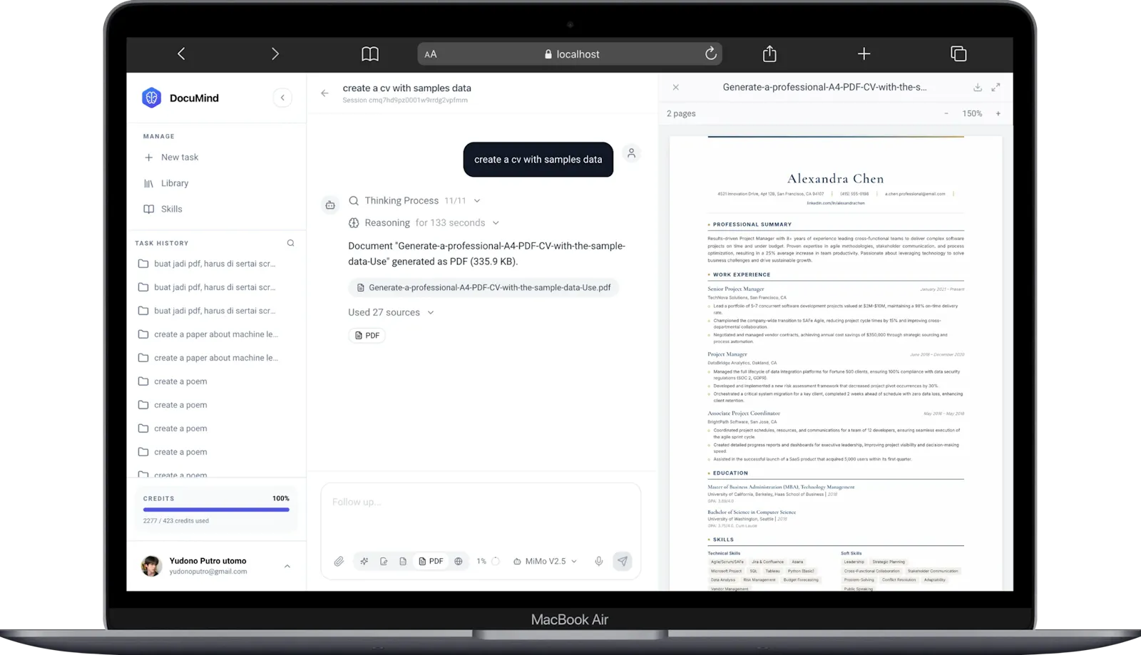 DocuMind screenshot 4