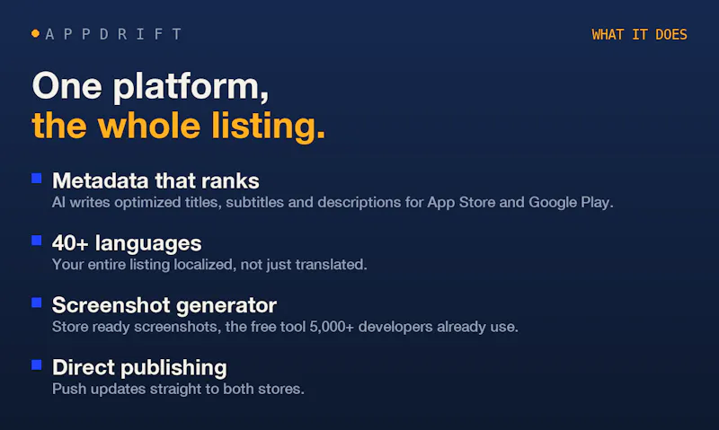 AppDrift screenshot 3