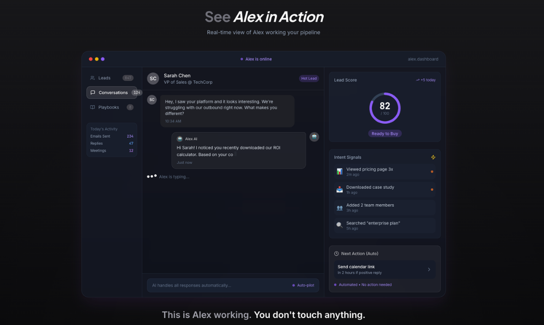 TopSalesAgent AI - Screenshot 4 showing product features and functionality