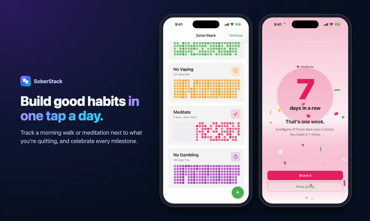 SoberStack screenshot 2