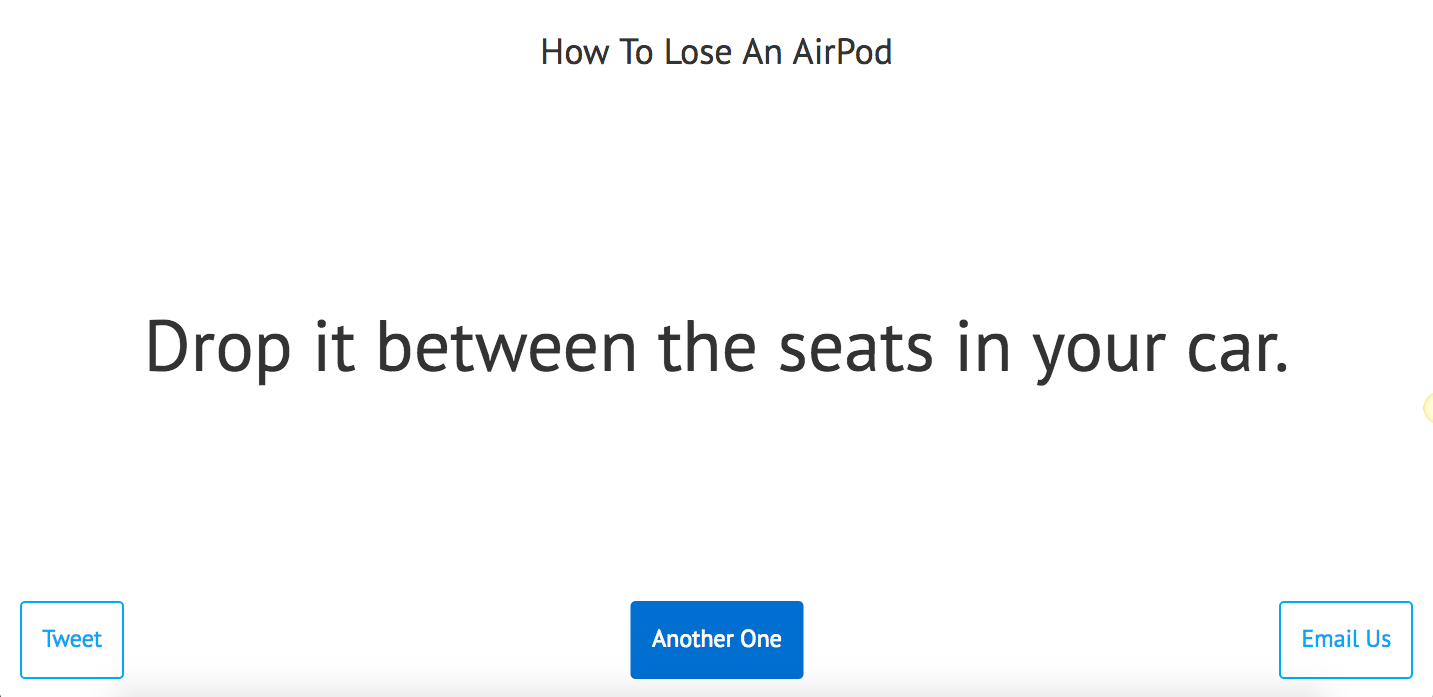 How To Lose An Airpod Image
