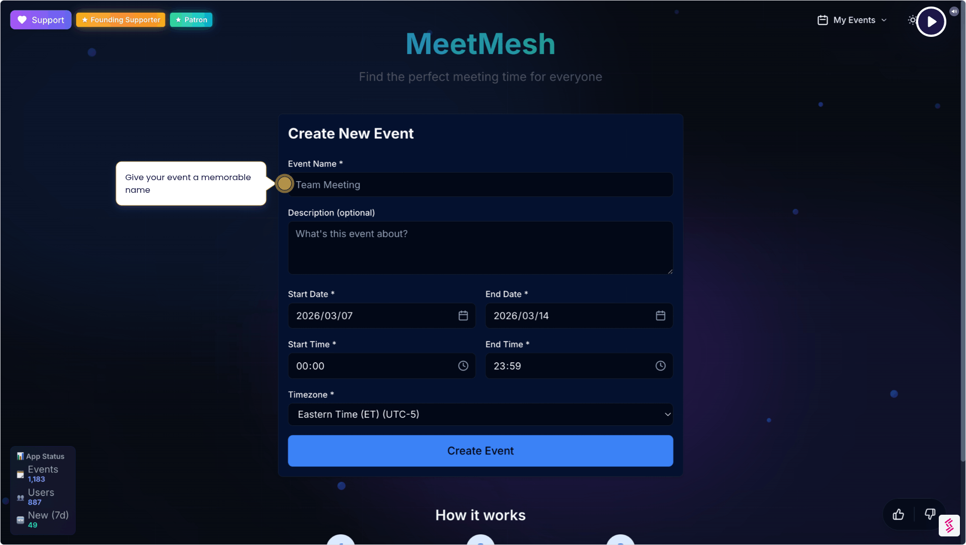 MeetMesh - Screenshot 4 showing product features and functionality
