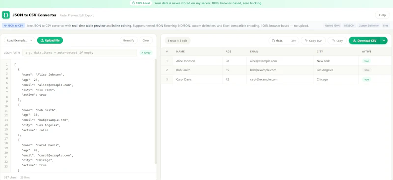 JSONXX screenshot 2