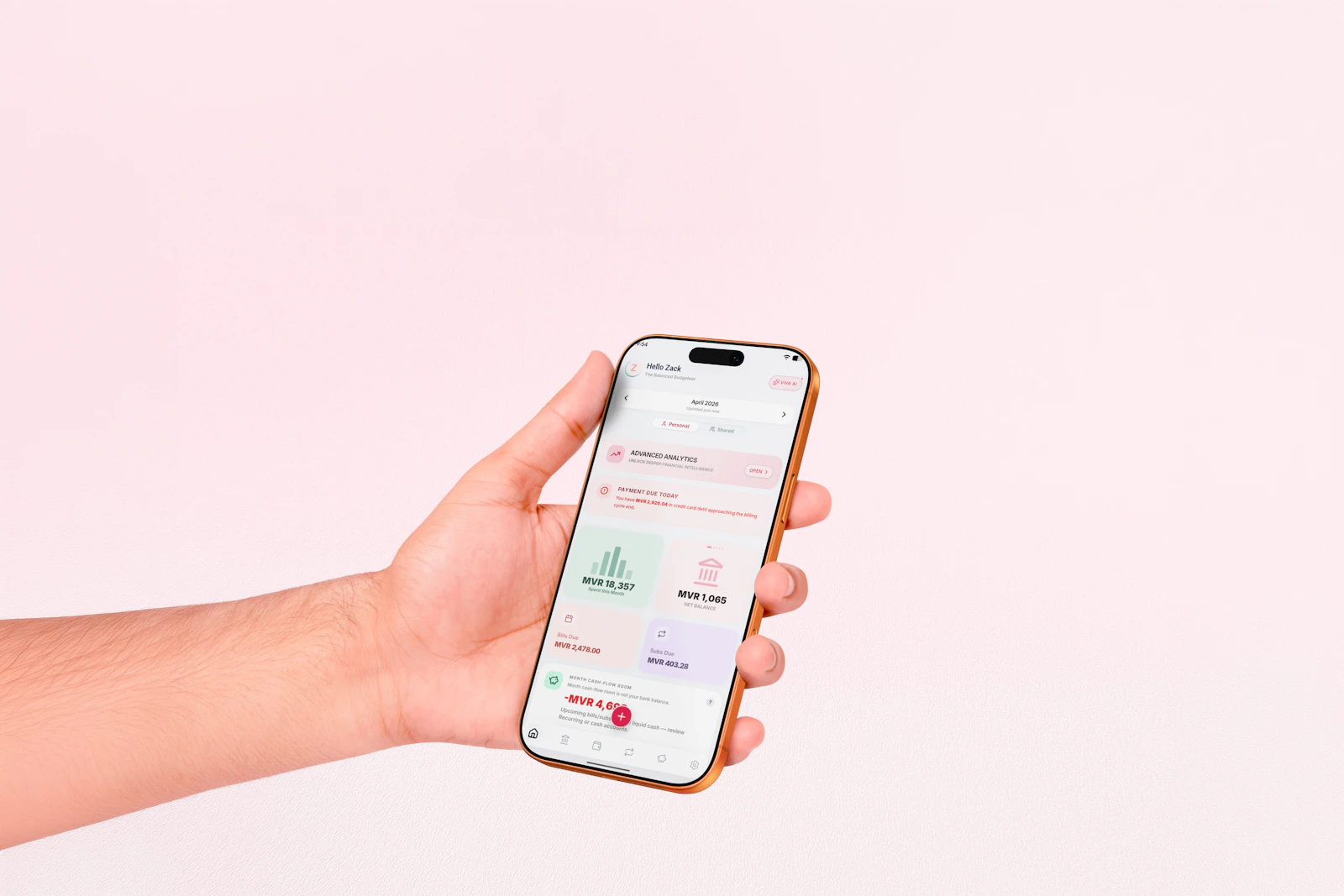 Viva Expense Tracker screenshot 1