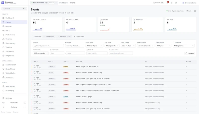 Browsonic screenshot 1