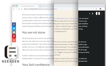 Reeader - Minimal reader for Chrome gallery image