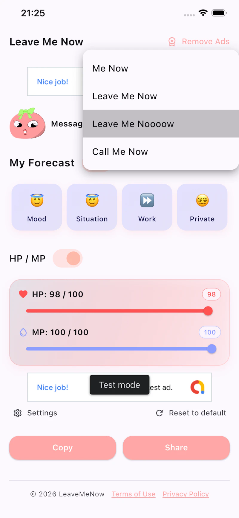 LeaveMeNow screenshot 4