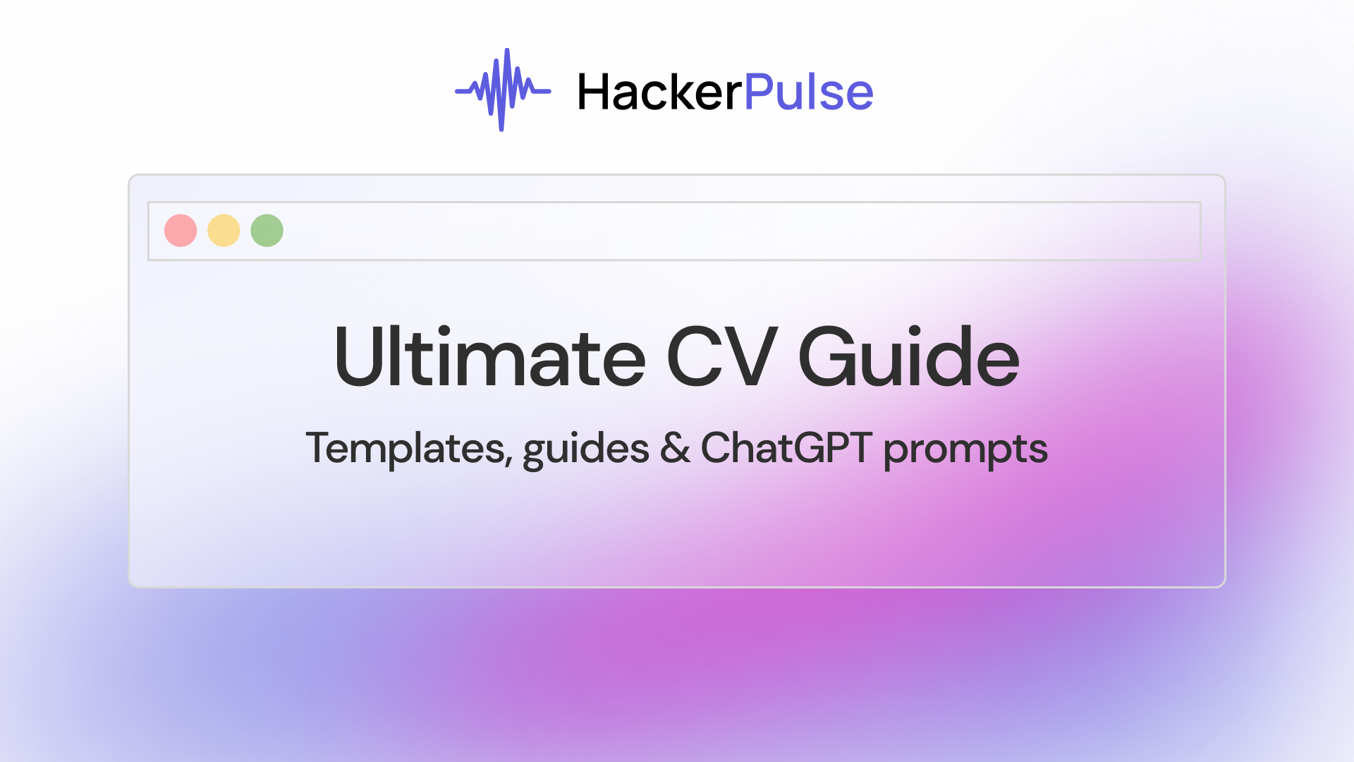 startuptile Ultimate Free CV Guide-Templates ChatGPT prompts AI cover letter generator.