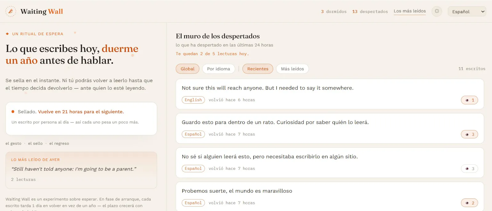 Waiting Wall screenshot 3