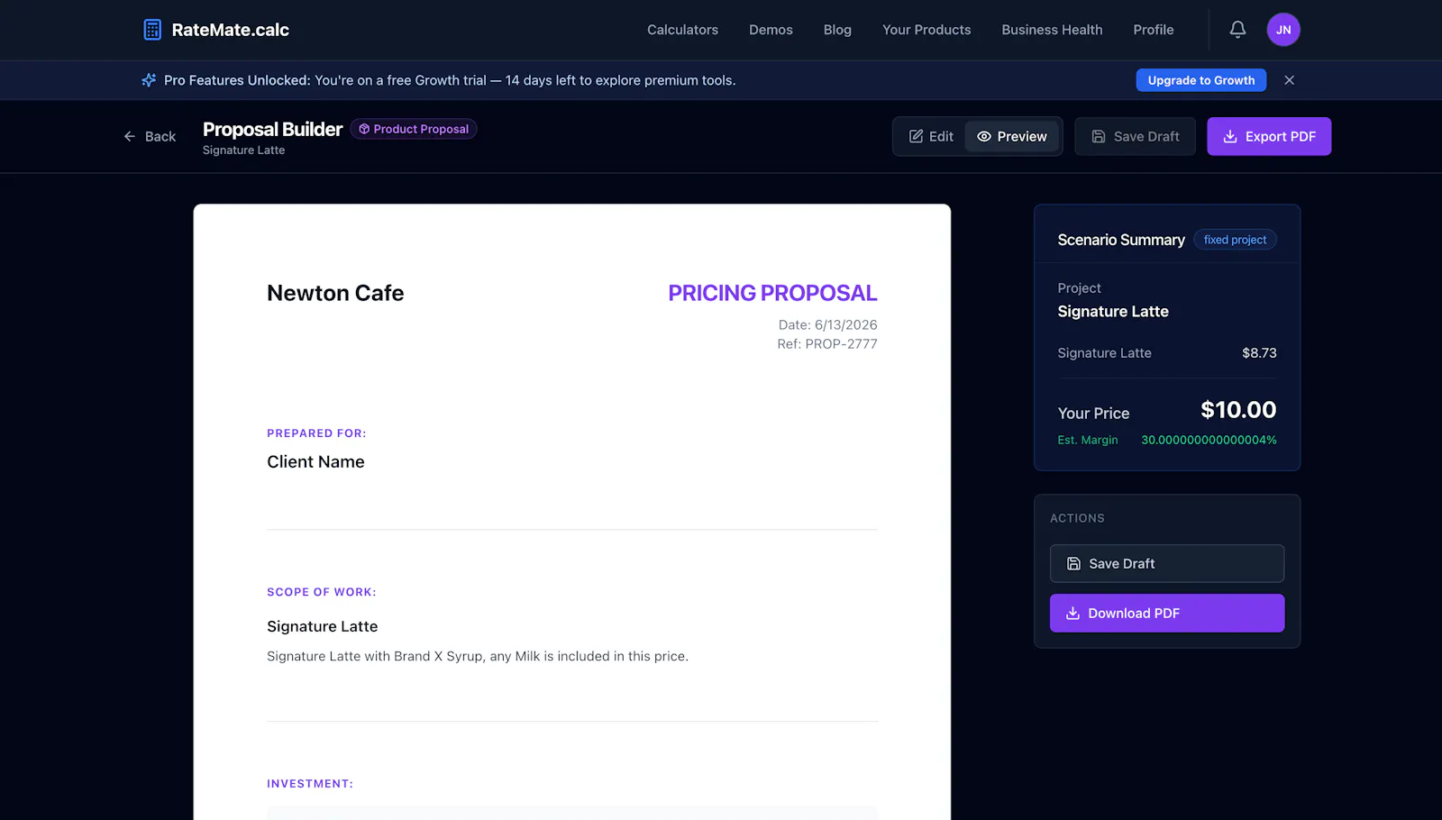 RateMate: A tool for Small Businesses screenshot 8