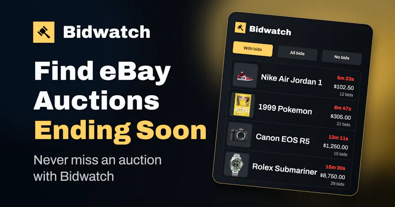 Bidwatch screenshot 2