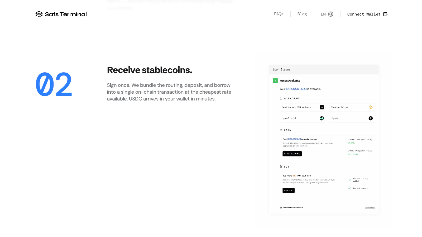 Sats Terminal screenshot 5