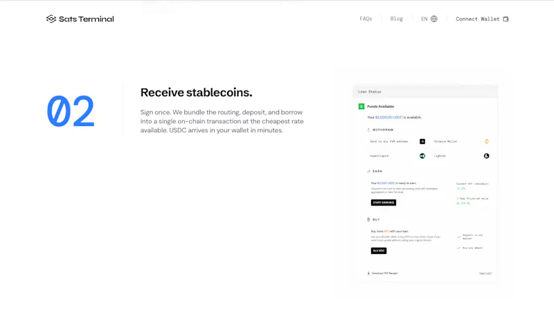 Sats Terminal screenshot 5