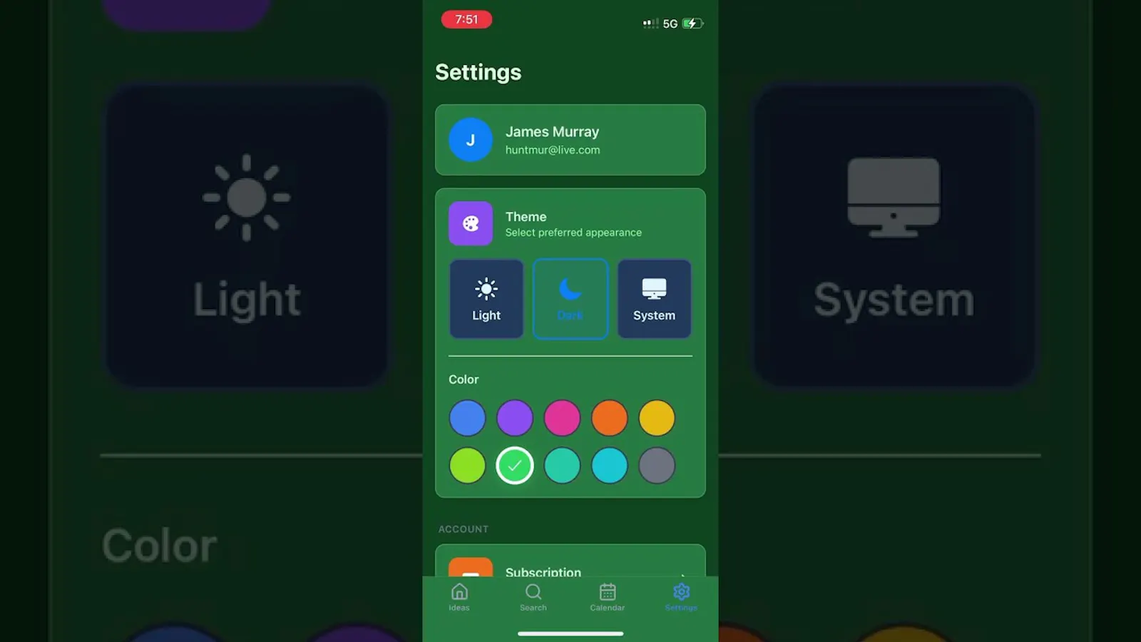 IdeaTracker screenshot 1 (video preview)
