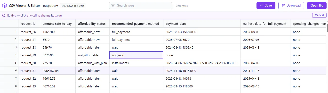 CSV Viewer & Editor Online: View & Edit gallery image