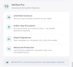 Veiltext Encrypt anything Send anywhere. gallery image