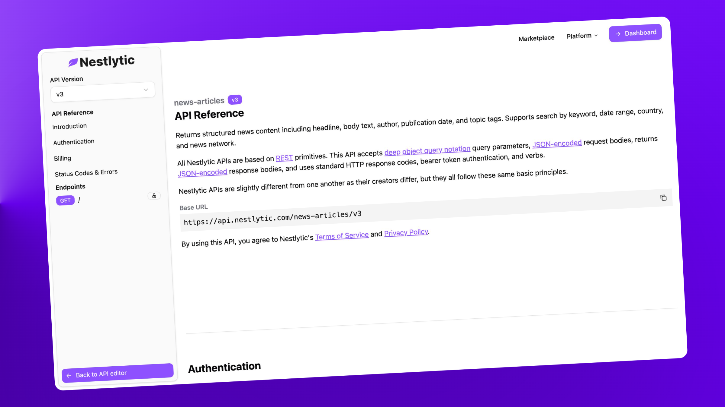 Nestlytic - Build AI-powered APIs gallery image