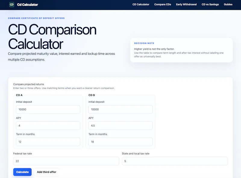 Cd Calculator screenshot 2