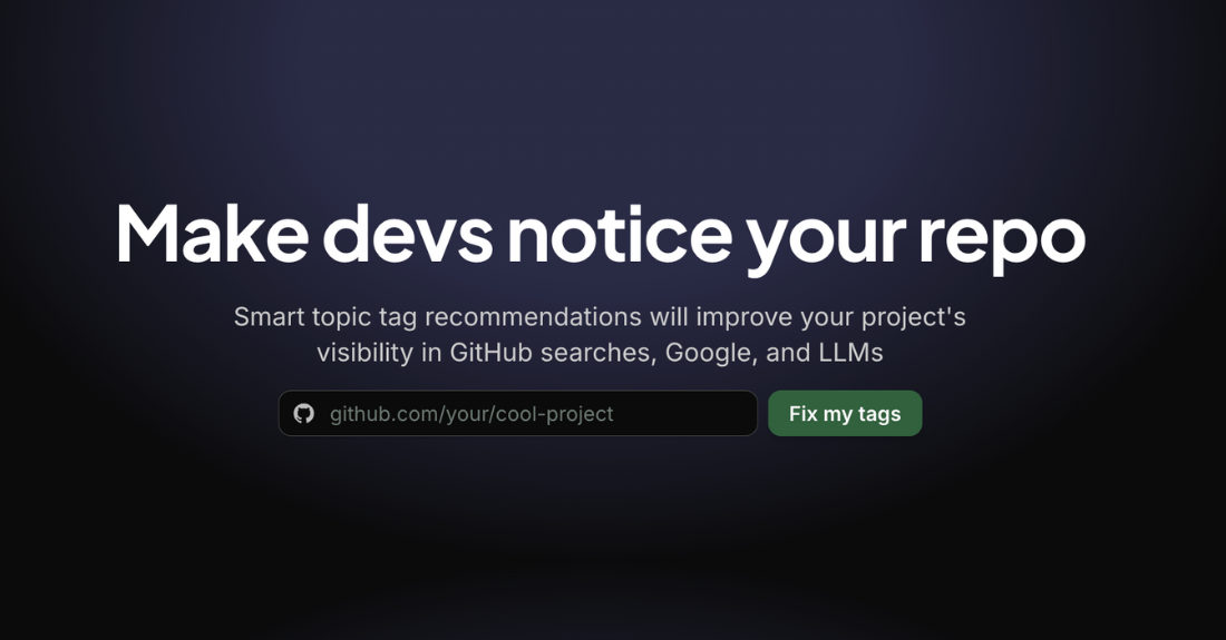 GitHub Repo Visibility Analyzer - Main screenshot showing features and interface