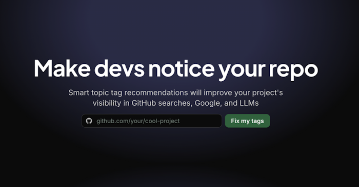 GitHub Repo Visibility Analyzer产品图