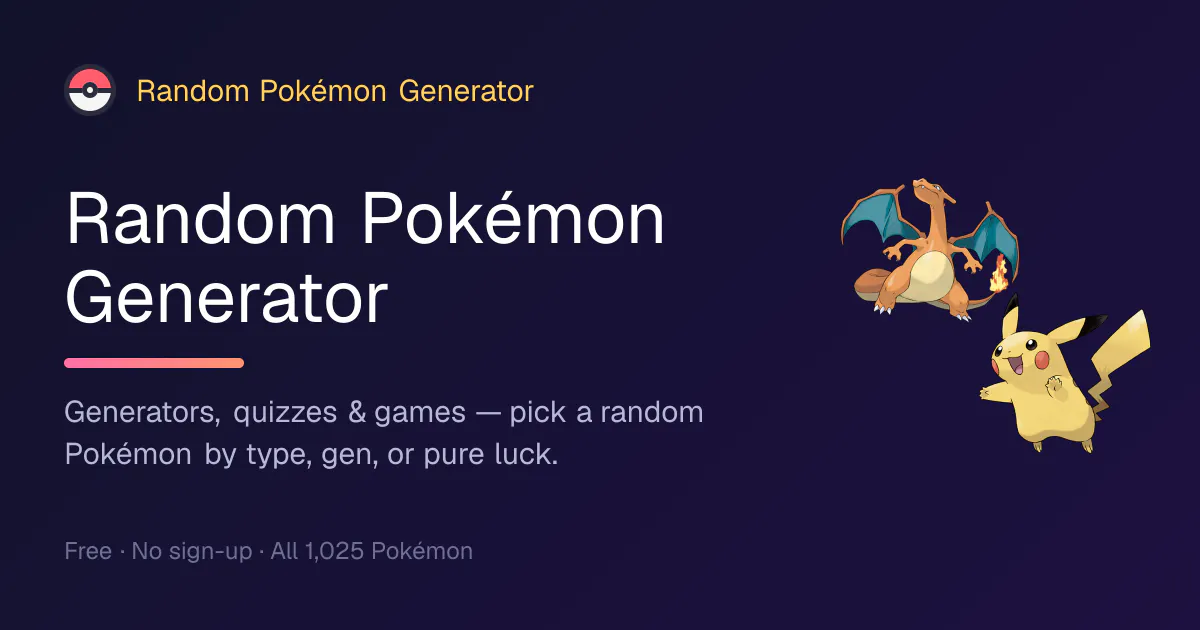 Random Pokémon Generator gallery image