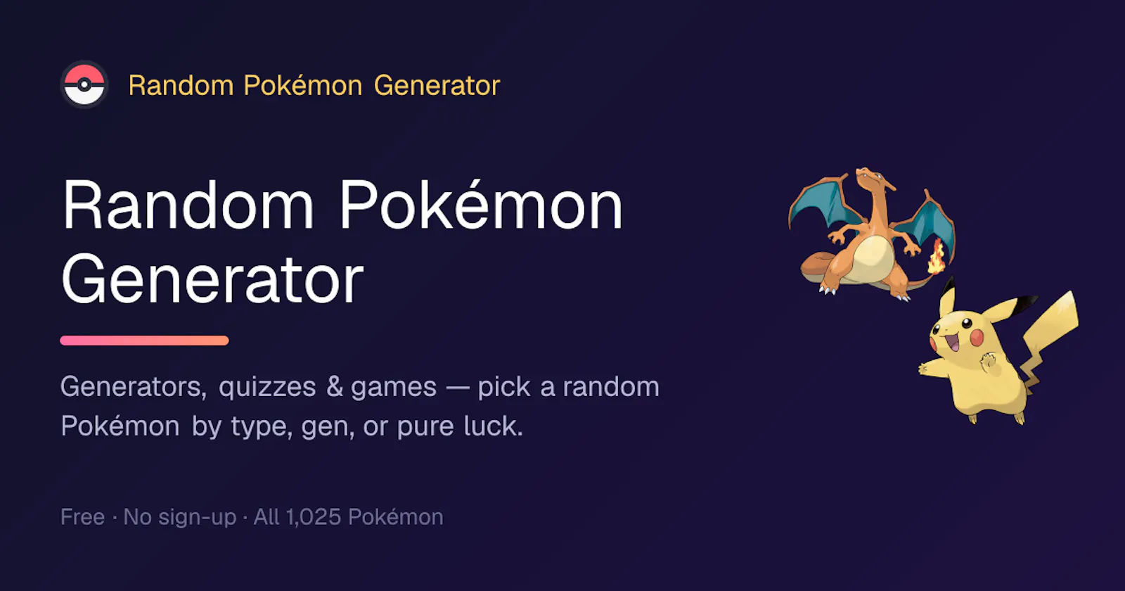Random Pokémon Generator screenshot 1