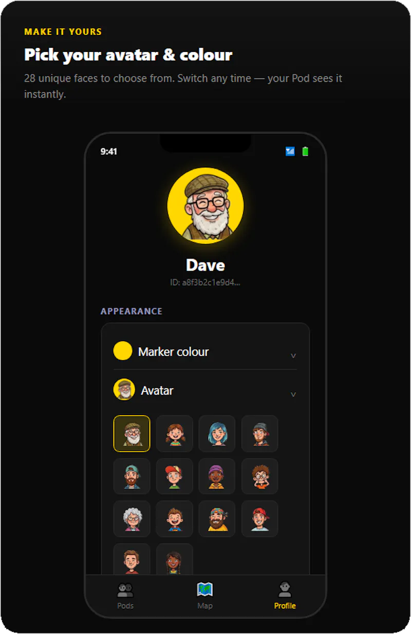 PODS Buddy Tracker  screenshot 3