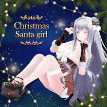 Moe Christmas Santa Girl VRC 3D Item! gallery image