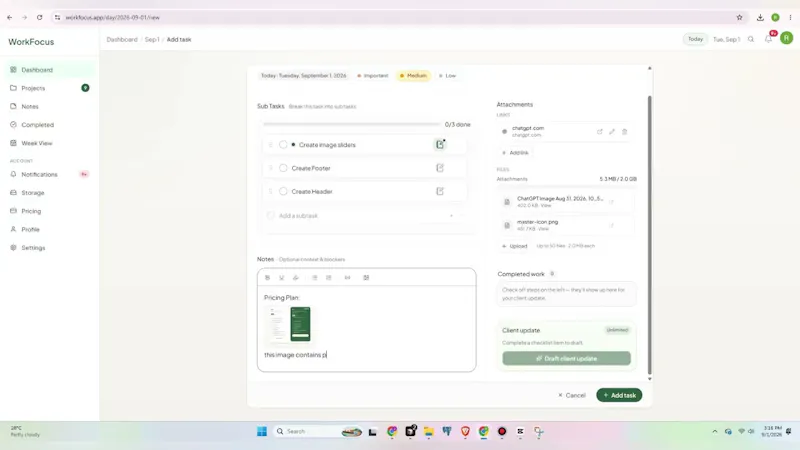WorkFocus screenshot 1 (video preview)