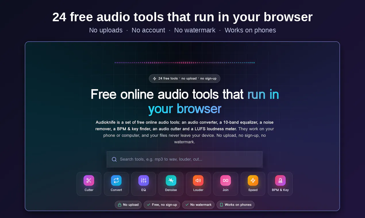 AudioKnife gallery image