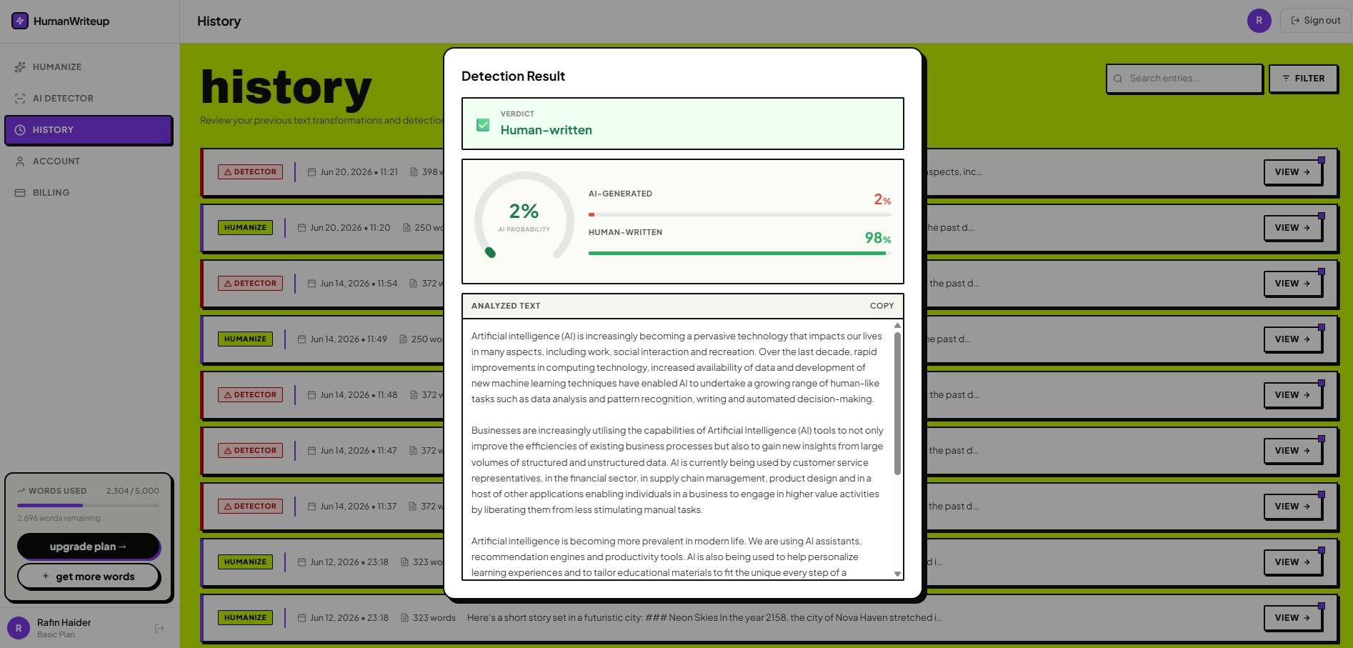 HumanWriteup gallery image