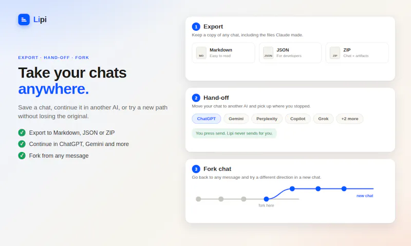 Lipi: Your AI companion screenshot 5