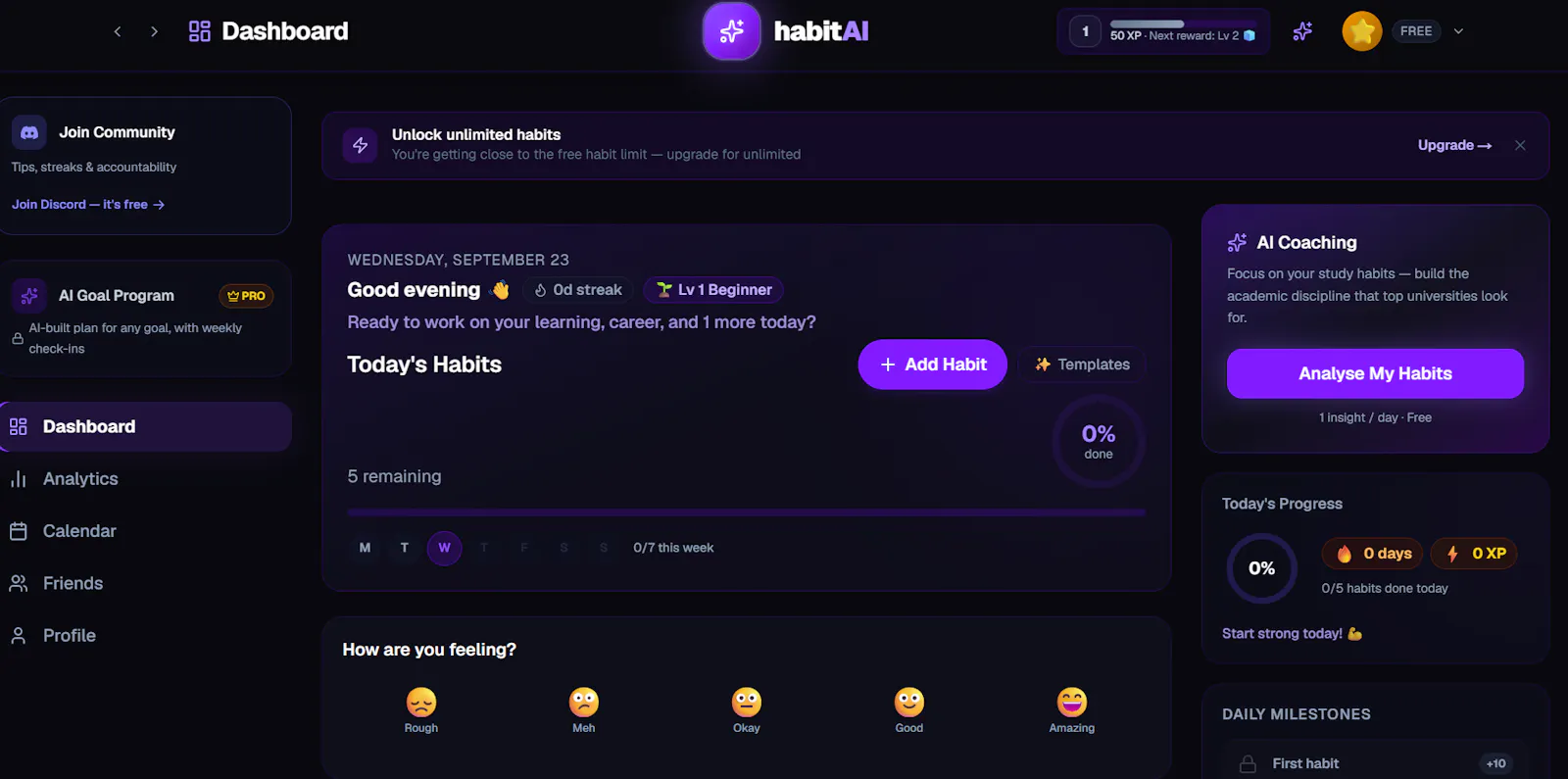 HabitAI Tracker screenshot 2