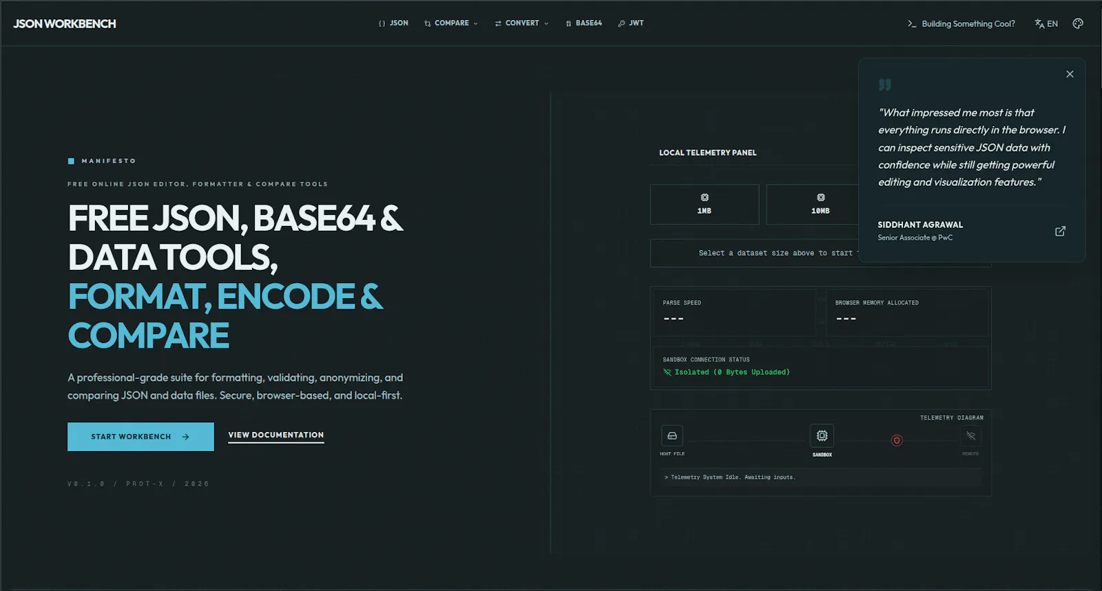 JSON Workbench screenshot 2