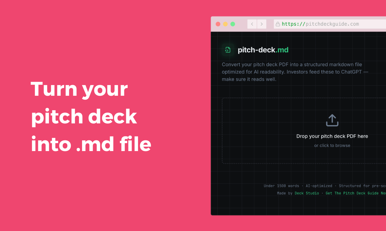 pitch-deck.md - Screenshot 2 showing product features and functionality