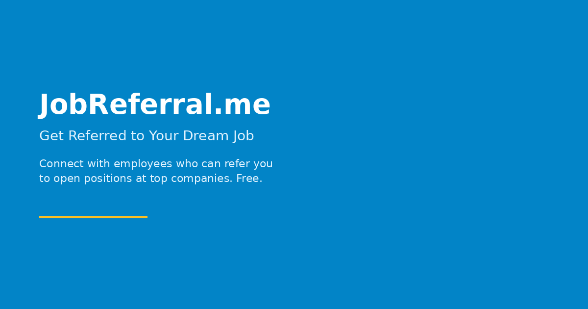 JobReferral.me - Main product screenshot demonstrating key features and user interface