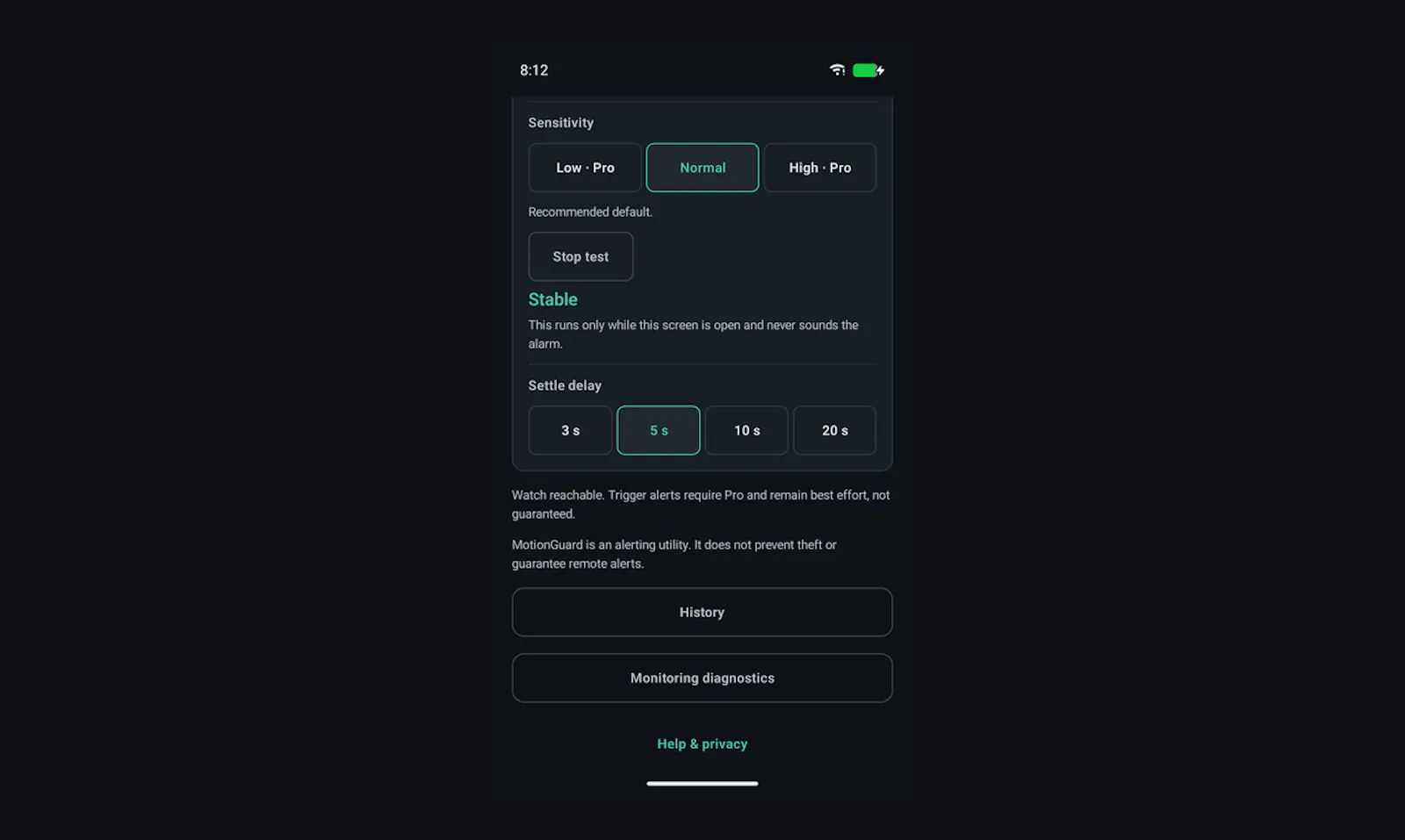 MotionGuard screenshot 5